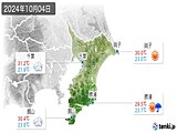 2024年10月04日の千葉県の実況天気