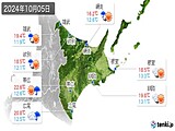 2024年10月05日の道東の実況天気