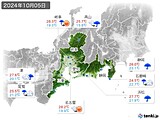 実況天気(2024年10月05日)