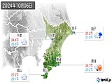2024年10月06日の千葉県の実況天気