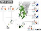 実況天気(2024年10月07日)