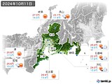 実況天気(2024年10月11日)