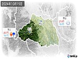 2024年10月15日の埼玉県の実況天気