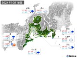 実況天気(2024年10月18日)