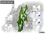 実況天気(2024年10月18日)