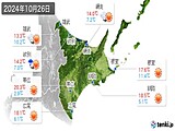 2024年10月26日の道東の実況天気