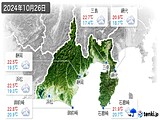 実況天気(2024年10月26日)