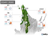 実況天気(2024年11月09日)