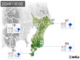 実況天気(2024年11月10日)