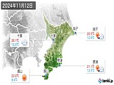 2024年11月12日の千葉県の実況天気