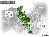 2024年11月18日の京都府の実況天気