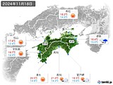 実況天気(2024年11月18日)