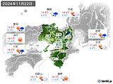 2024年11月22日の近畿地方の実況天気