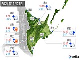 2024年11月27日の道東の実況天気