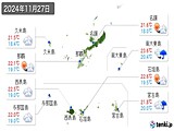 実況天気(2024年11月27日)