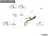 実況天気(2024年11月28日)