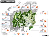 実況天気(2024年11月28日)