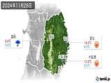 実況天気(2024年11月28日)