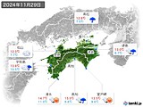 実況天気(2024年11月29日)