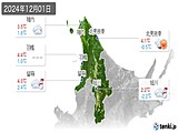 実況天気(2024年12月01日)