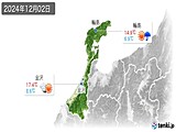 2024年12月02日の石川県の実況天気