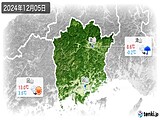 2024年12月05日の岡山県の実況天気