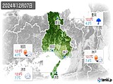 2024年12月07日の兵庫県の実況天気