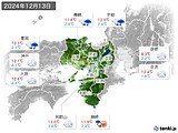 実況天気(2024年12月13日)