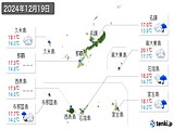 実況天気(2024年12月19日)