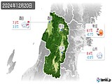 2024年12月20日の山形県の実況天気