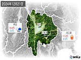 2024年12月21日の山梨県の実況天気