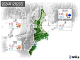 実況天気(2024年12月23日)