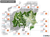 実況天気(2024年12月24日)