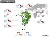 実況天気(2024年12月26日)