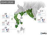 実況天気(2024年12月26日)