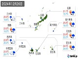 実況天気(2024年12月26日)