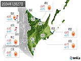 2024年12月27日の道東の実況天気
