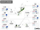 実況天気(2024年12月28日)