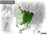 2024年12月30日の愛知県の実況天気