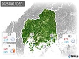 実況天気(2025年01月05日)