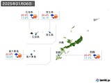 2025年01月06日の沖縄地方の実況天気