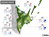 2025年01月06日の道東の実況天気