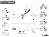 実況天気(2025年01月06日)