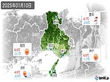 実況天気(2025年01月10日)