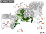 実況天気(2025年01月11日)