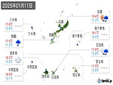 実況天気(2025年01月11日)