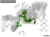 実況天気(2025年01月12日)