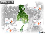 実況天気(2025年01月12日)