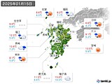 実況天気(2025年01月15日)