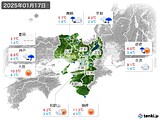 実況天気(2025年01月17日)